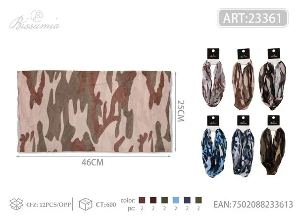 Pañuelo versátil camuflaje