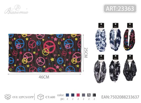 Pañuelo versátil estampado