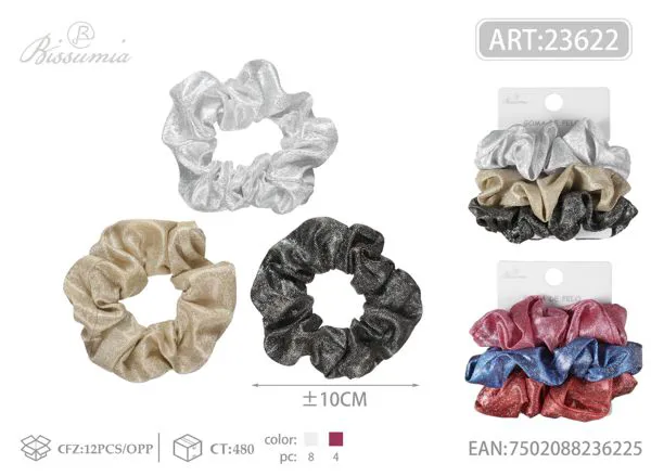 círculo para el pelo mediano por color 3pcs/paquete
