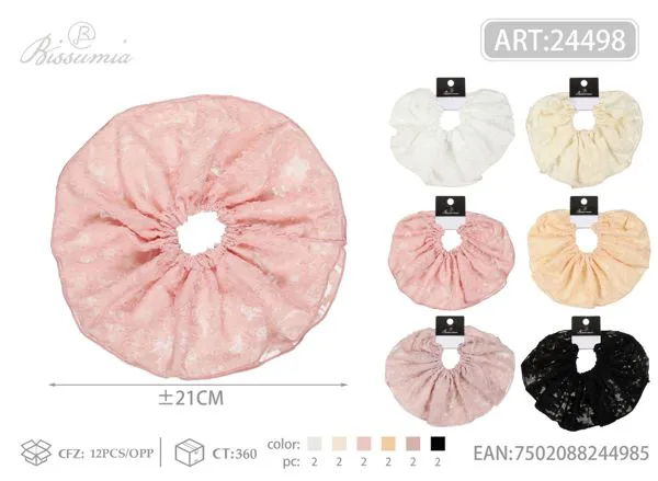 círculo para el pelo de 21cm estilo salchicha con jacquard