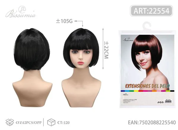 Pelo sintético para estudiantes 105g negro