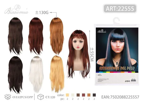 Pelo sintético liso 130g liso