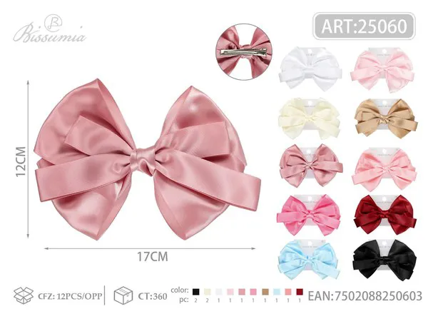 clip para el cabello con lazo de 17cm 3#