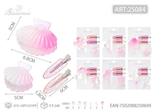 set de ganchos para el cabello 4pcs/paquete 3#