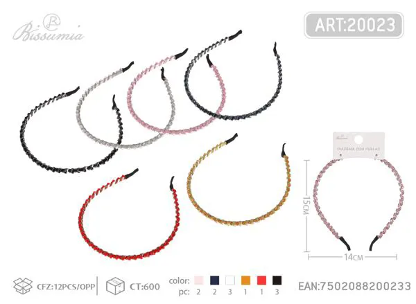 Diadema delgada con cristales