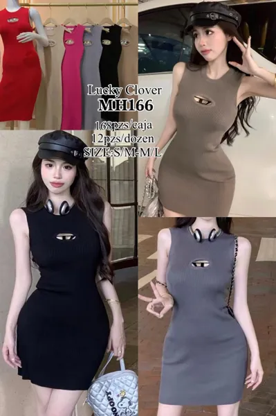 Vestido corto ajustado