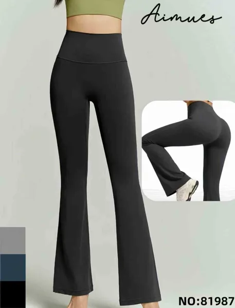 Pantalones deportivos acampanados