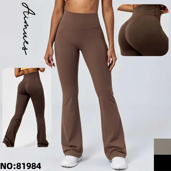 Pantalones acampanados de cintura alta
