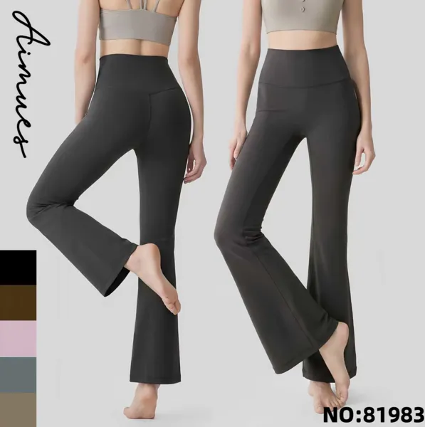 Pantalones de yoga acampanados