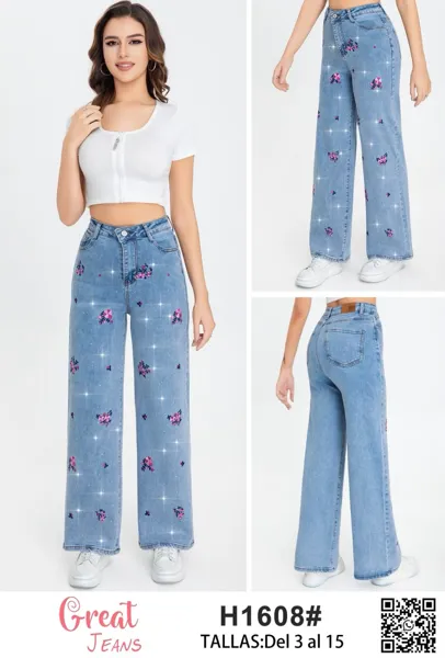 Jeans de pierna ancha
