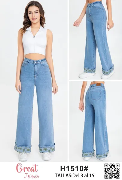 Jeans de pierna ancha