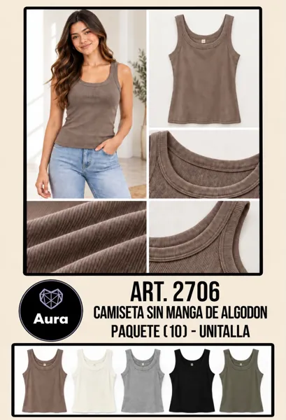 Camiseta sin manga