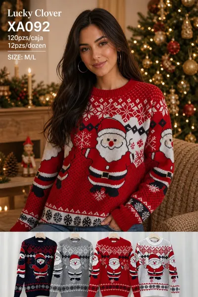Suéter navideño de Santa Claus