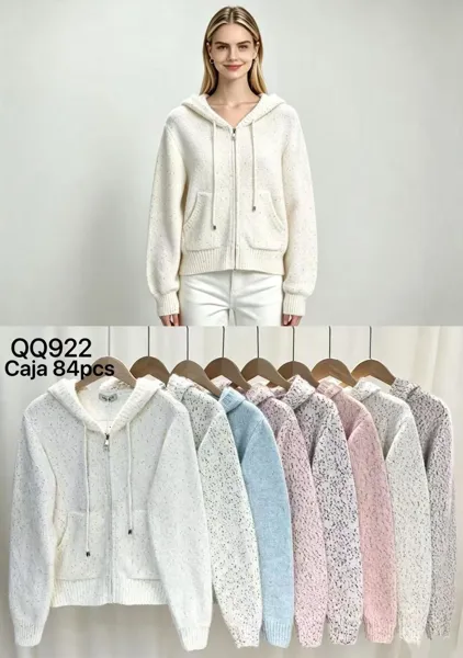Chaqueta con capucha y cremallera
