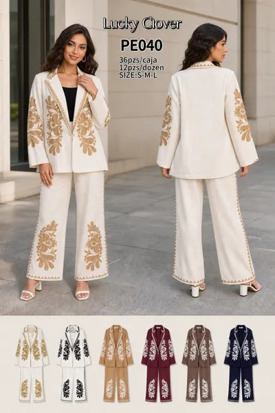 Conjunto de blazer y pantalón