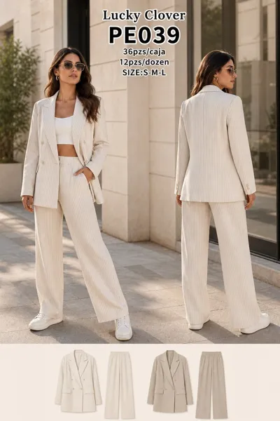 Conjunto de blazer y pantalón