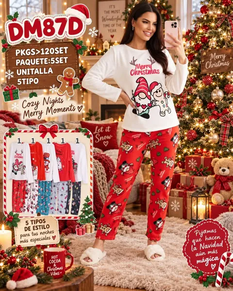 Conjunto de pijama navideño