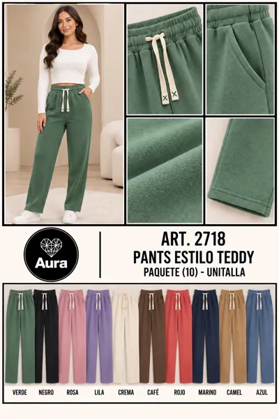 Pants estilo teddy