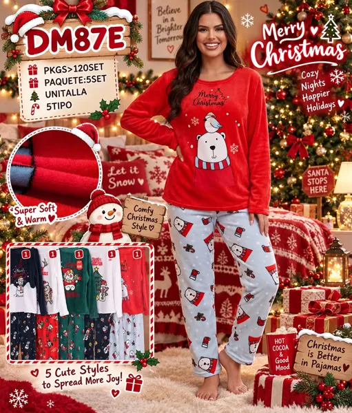 Conjunto de pijama navideño