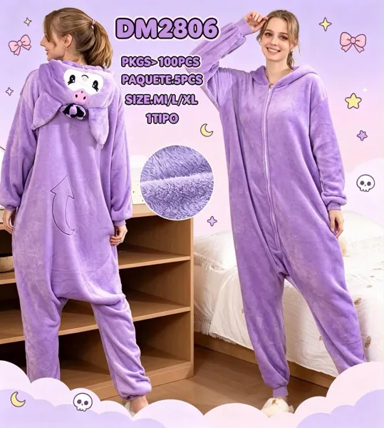 Pijama enterizo de peluche