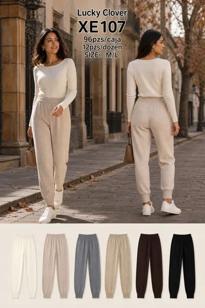 Pantalón jogger de punto