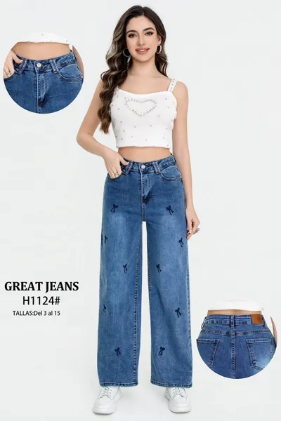 Jeans de pierna ancha