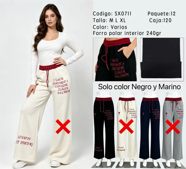 Pantalón de pierna ancha