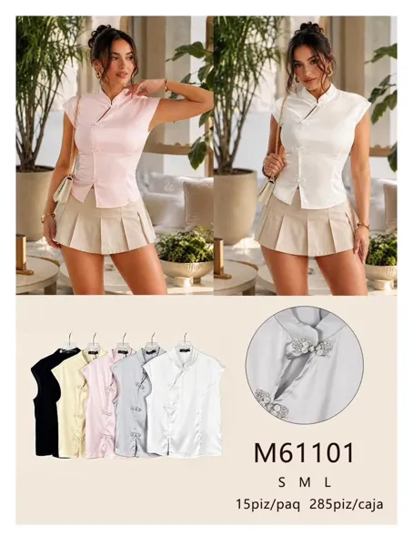 Blusa estilo chino