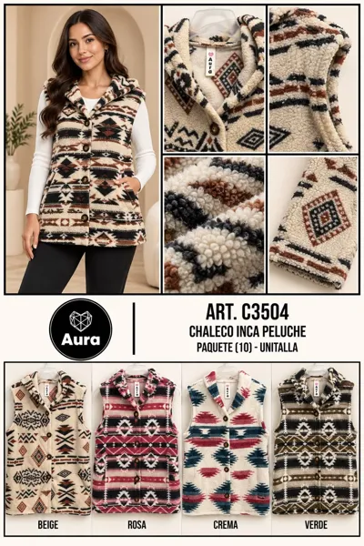 Chaleco Inca Peluche