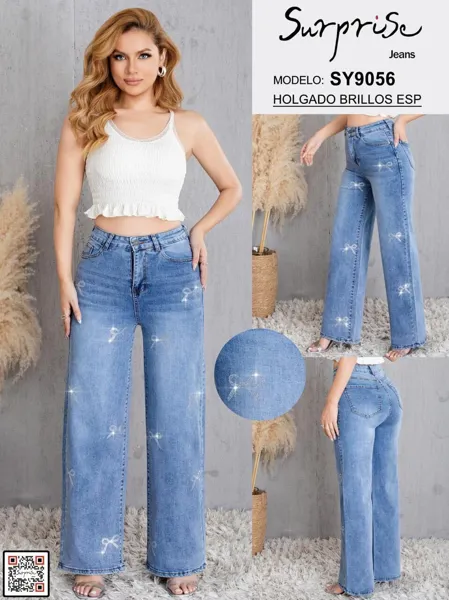 Jeans Holgado Brillos Surprise