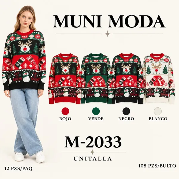 Suéter navideño Let It Snow