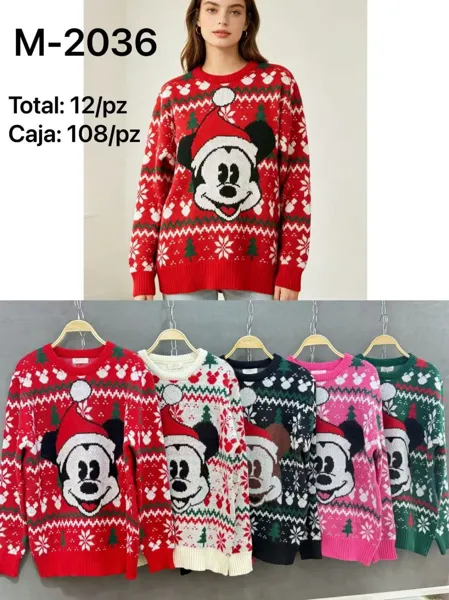 Suéter navideño de Mickey Mouse