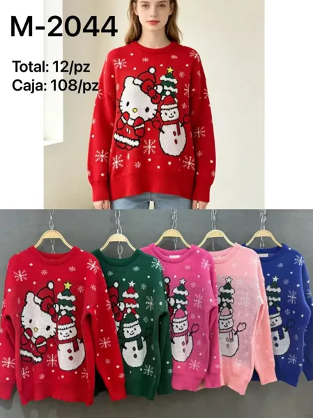 Suéter navideño de Hello Kitty