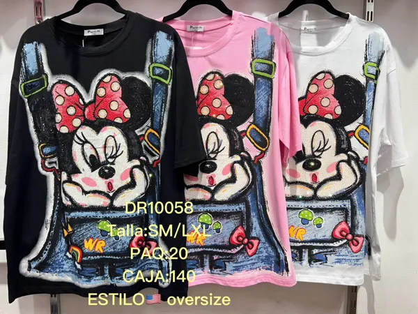 Playera con estampado de Minnie Mouse