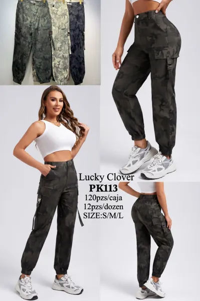 Pantalones cargo camuflaje tipo jogger