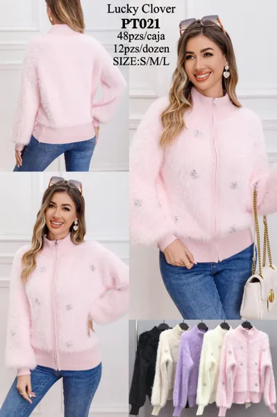 Chaqueta de punto con cremallera