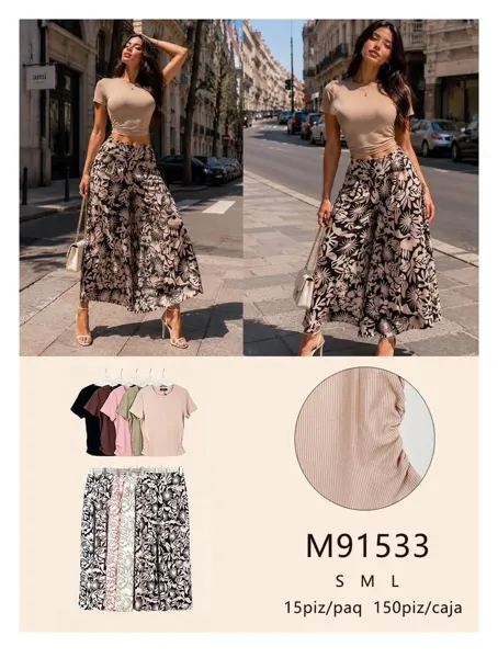 Conjunto de top y pantalón