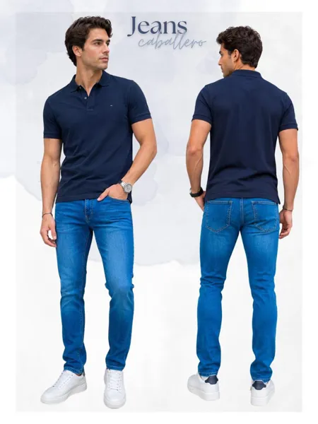 Jeans corte slim fit para caballero
