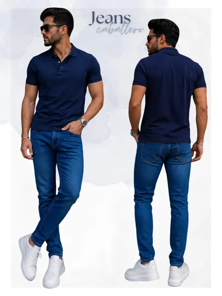Jeans corte slim fit para caballero