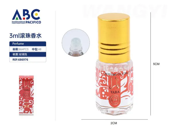Perfume roll-on Lattafa Yara 3ml para mujer