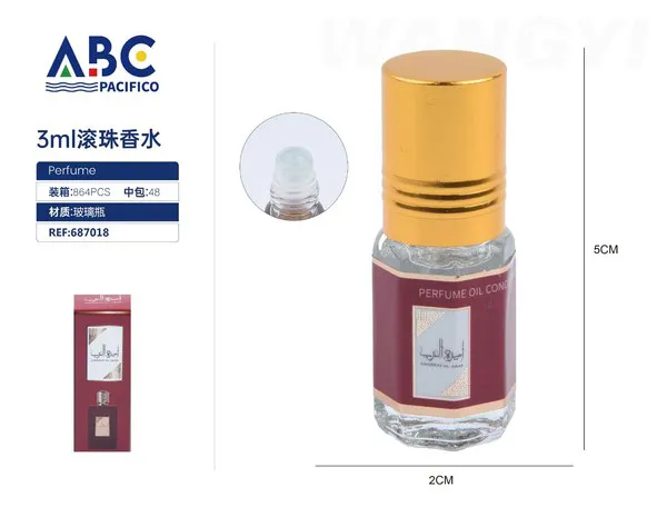 Perfume roll-on Ameerat Al Arab vino 3ml para mujer