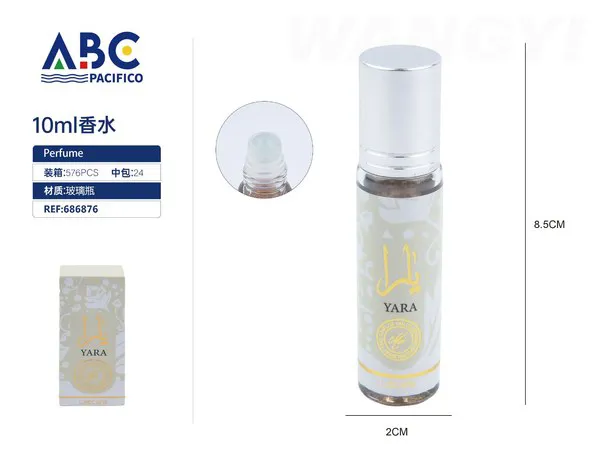 Perfume mini Lattafa Yara blanco 10ml para mujer