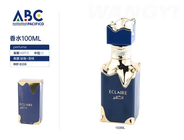 Perfume Eclaire árabe azul con dorado 100ml para hombre
