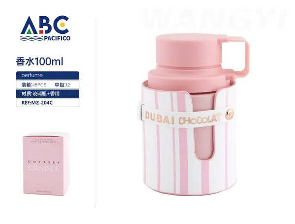 Perfume Odyssey Candee Dubai Chocolat rosa 100ml para mujer