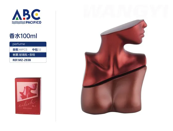 Perfume Eilish No.3 botella de busto rojo 100ml para mujer