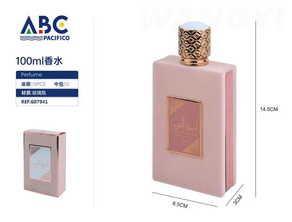 Perfume Ameerat Al Arab Asdaaf botella rosa 100ml para mujer