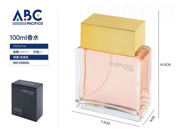 Perfume Euphonic Men tapa dorada 100ml para hombre