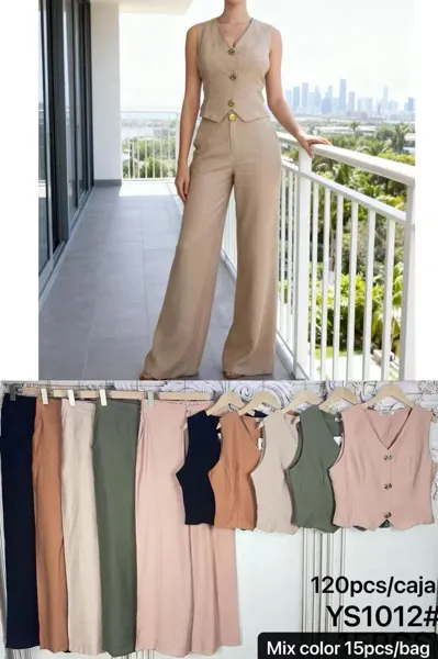 Conjunto Chaleco y Pantalón Mujer-YS1012