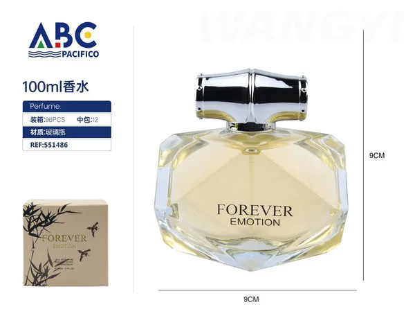 Perfume Forever Emotion botella diamante 100ml para mujer