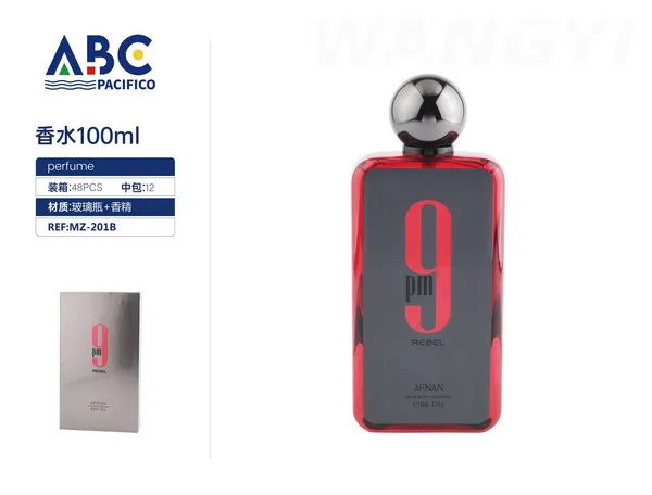Perfume Afnan 9PM Rebel 100ml para hombre